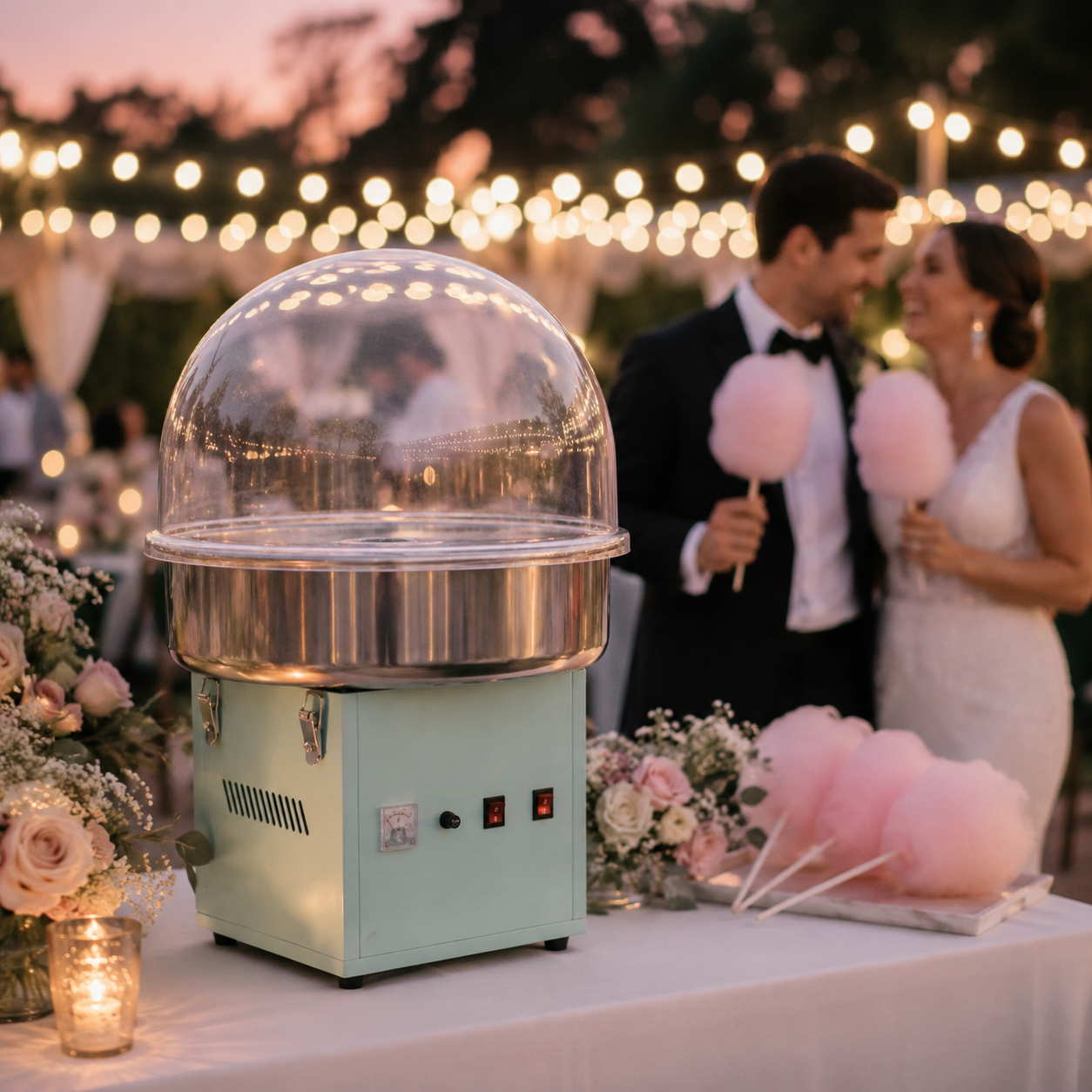 Zuckerwatte bei Hochzeit